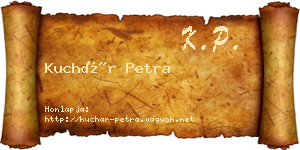 Kuchár Petra névjegykártya