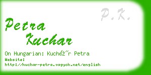 petra kuchar business card